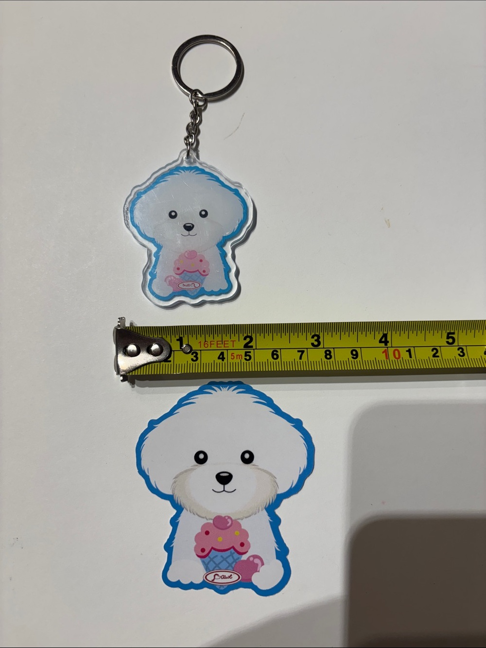 Maltese Keychain & Sticker Set - Picture 5 of 6